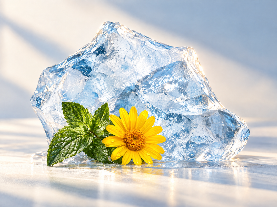 Magnesium Freeze — Menthol & camphre, composition abstraite.