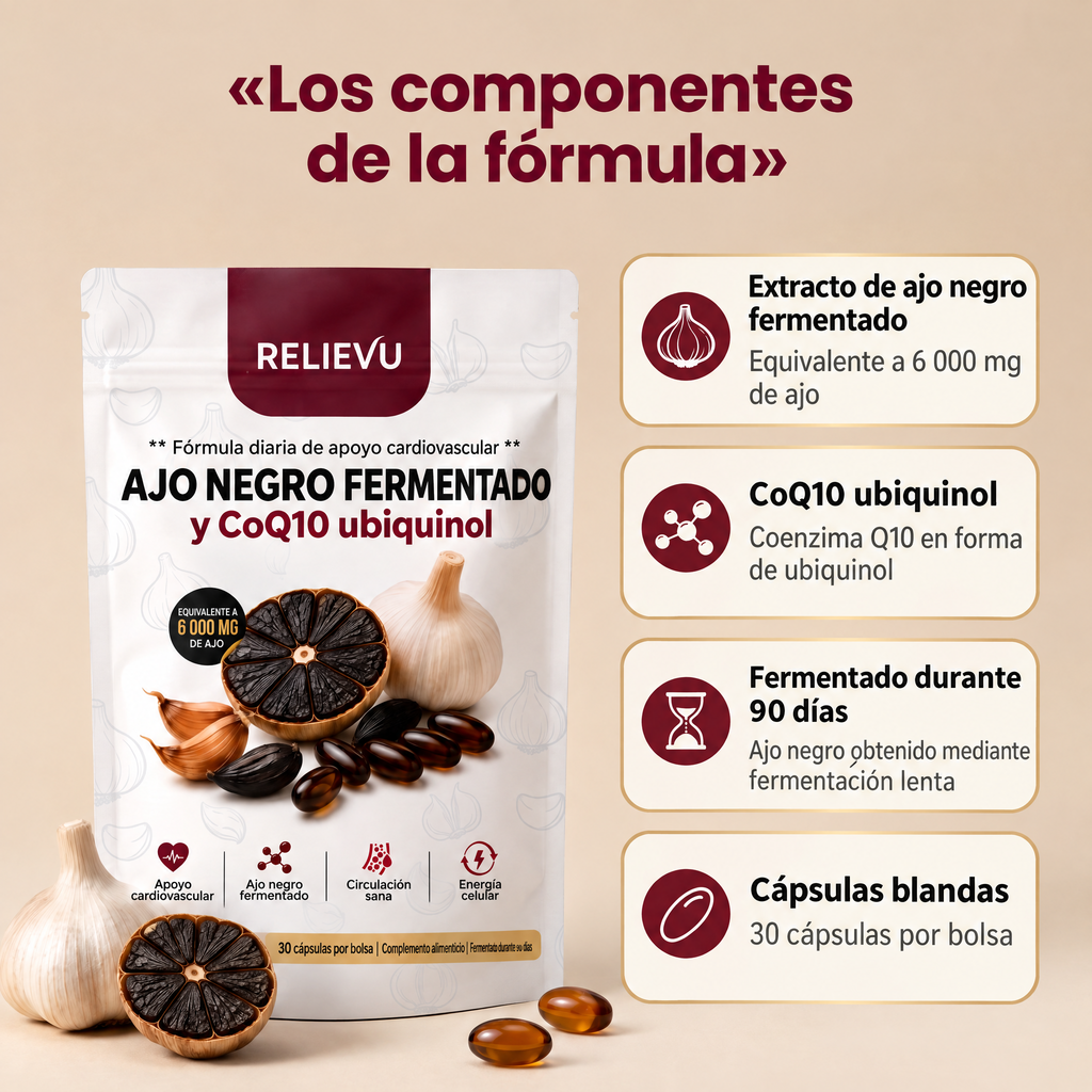 Ajo negro fermentado y CoQ10 ubiquinol — imagen 2