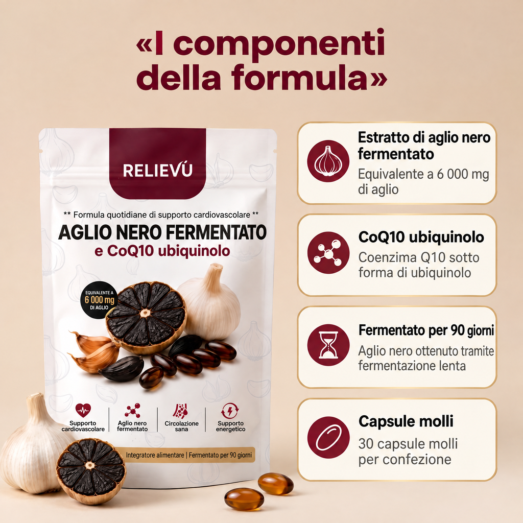 Aglio nero fermentato e CoQ10 ubiquinolo — immagine 2