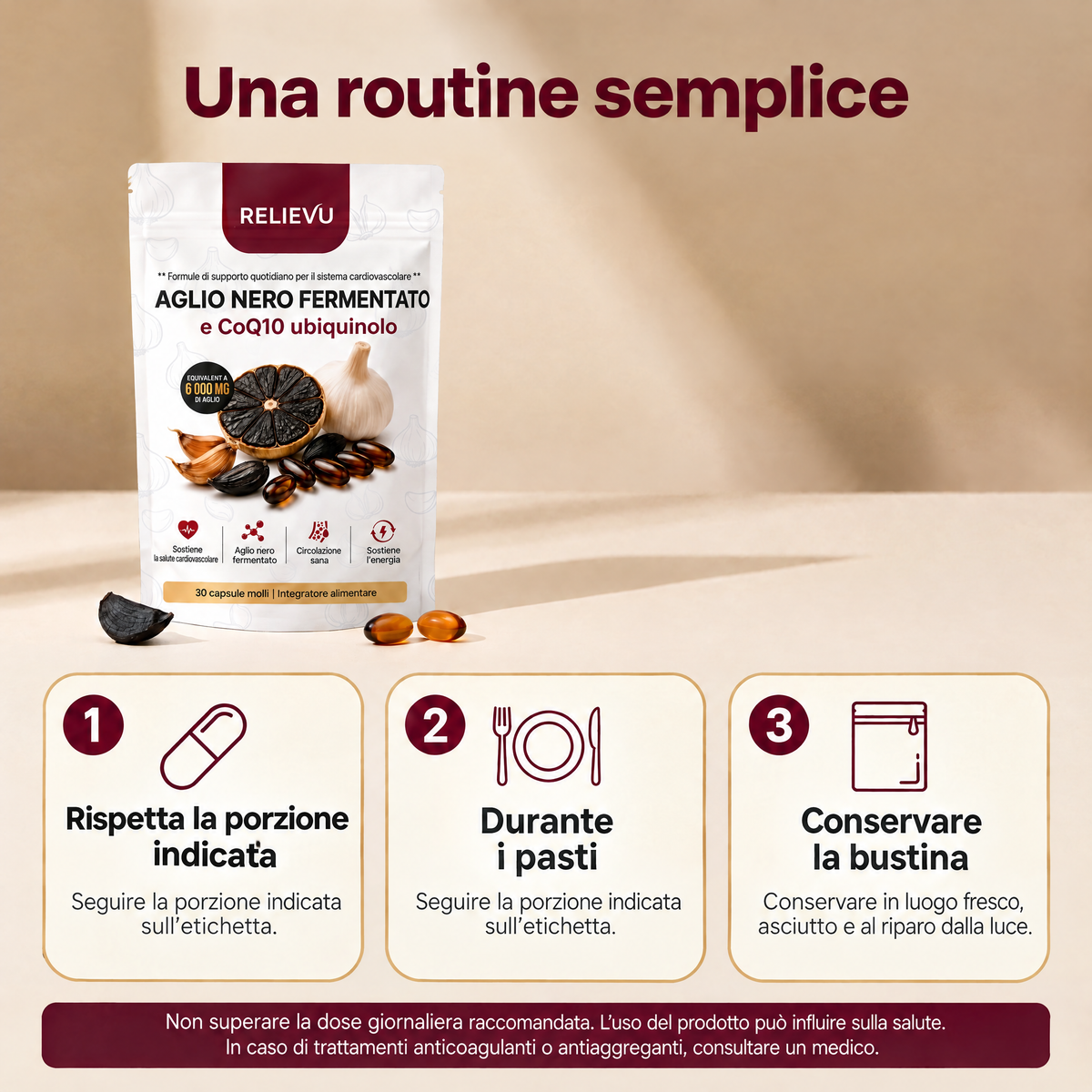 Aglio nero fermentato e CoQ10 ubiquinolo — immagine 4