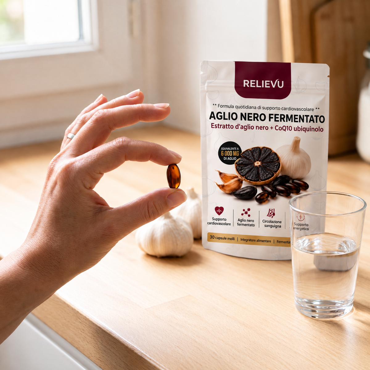 Aglio nero fermentato e CoQ10 ubiquinolo — immagine 3