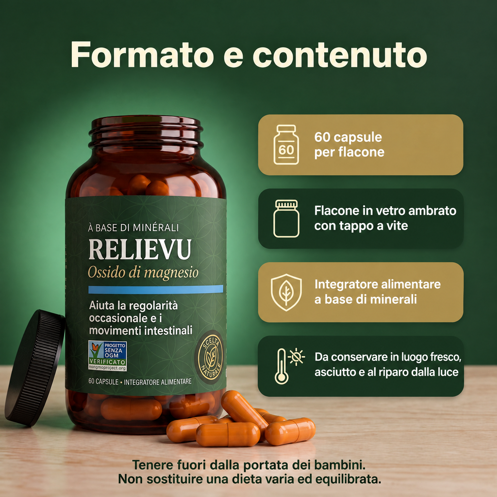 BowelRelief, capsule di ossido di magnesio — immagine 5