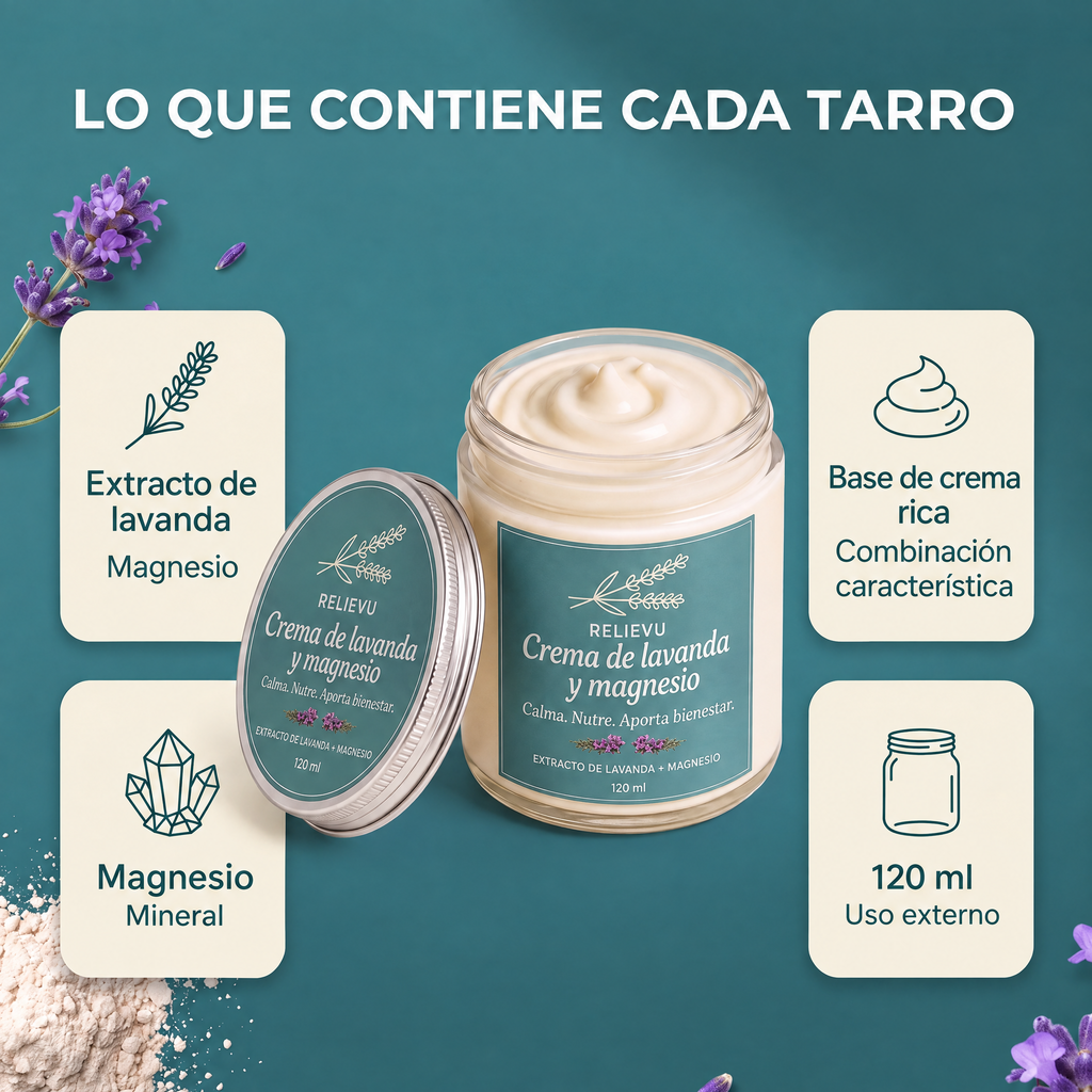 Crema para los nervios con lavanda y magnesio — imagen 2