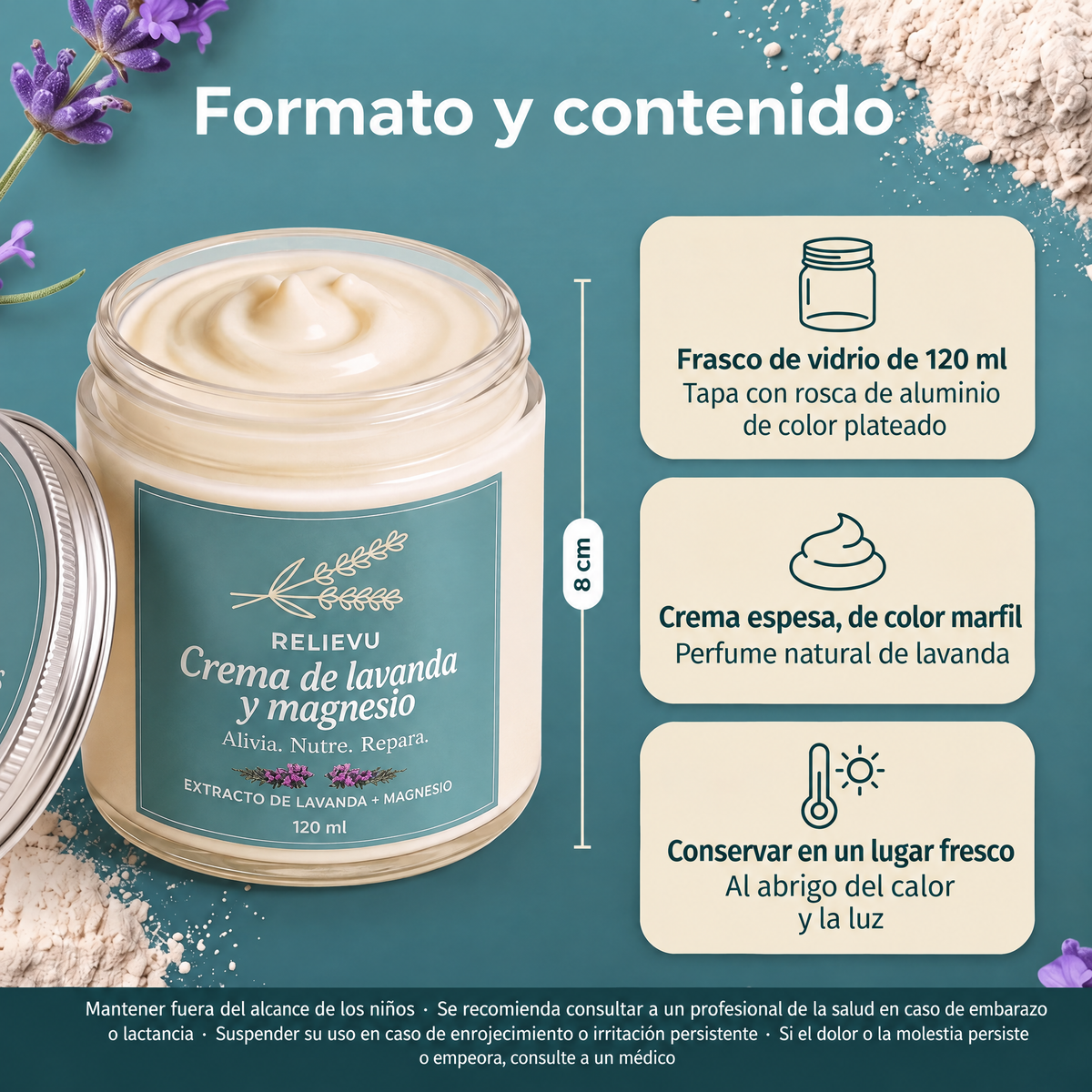 Crema para los nervios con lavanda y magnesio — imagen 5