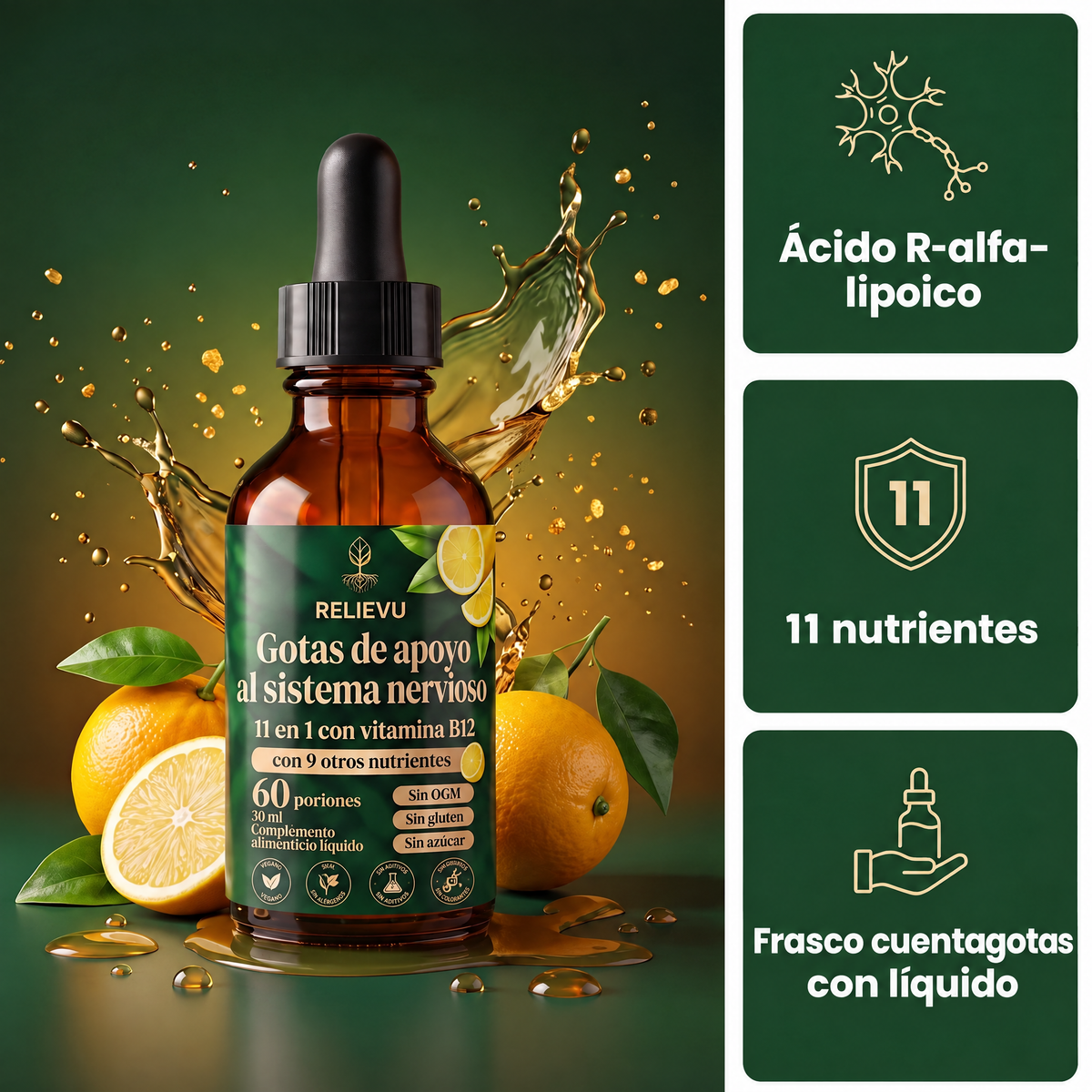 Gotas de apoyo al sistema nervioso 11 en 1 — imagen 1