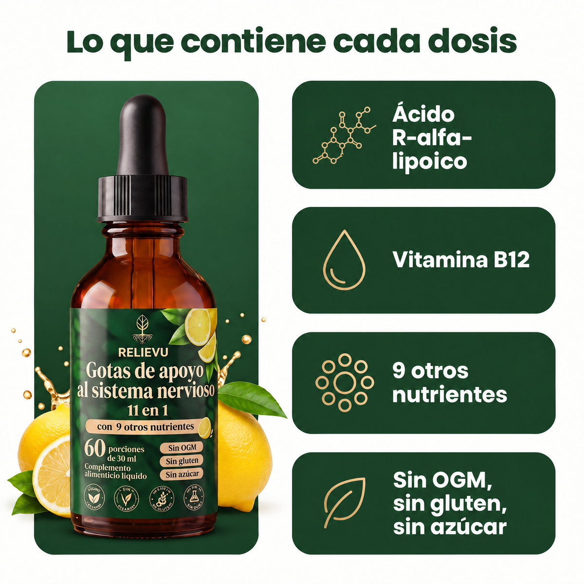 Gotas de apoyo al sistema nervioso 11 en 1 — imagen 2