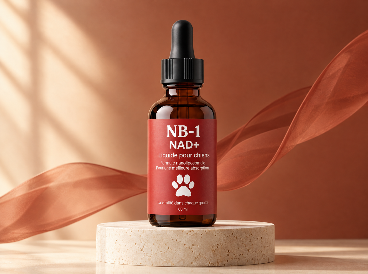 NB-1, NAD+ liquide pour chiens, présentation du produit Relievu.