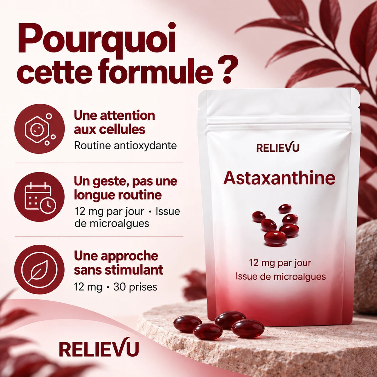 Astaxanthine 12 mg — Pourquoi choisir cette formule