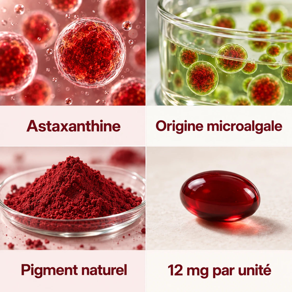 Astaxanthine 12 mg — Les ingrédients à découvrir