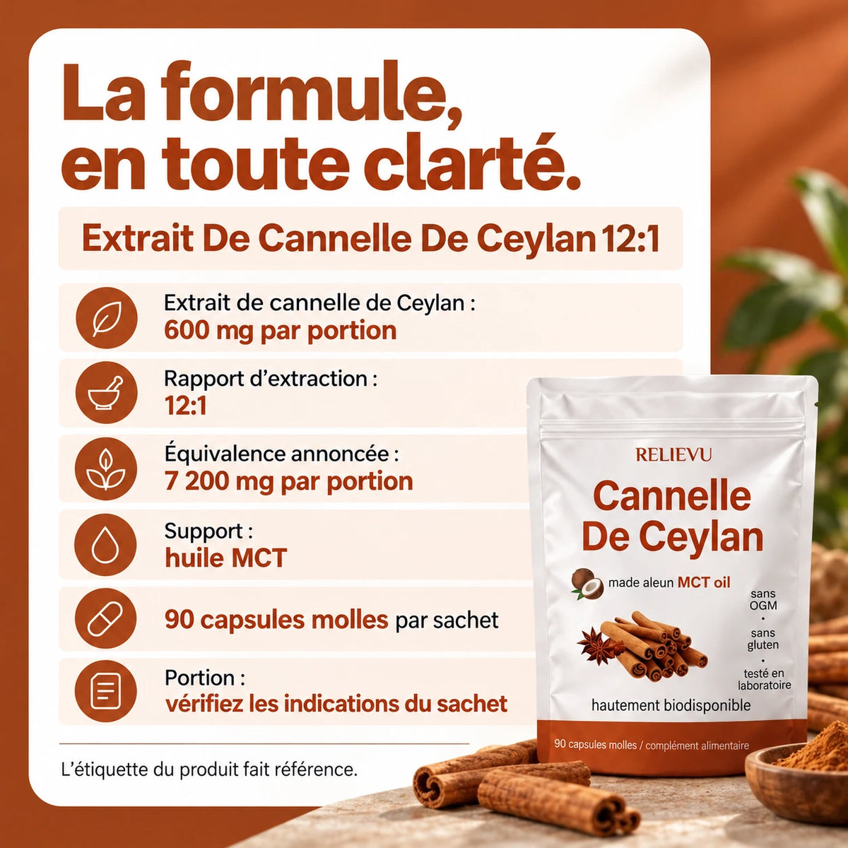 Extrait De Cannelle De Ceylan 12:1 — Composition et utilisation