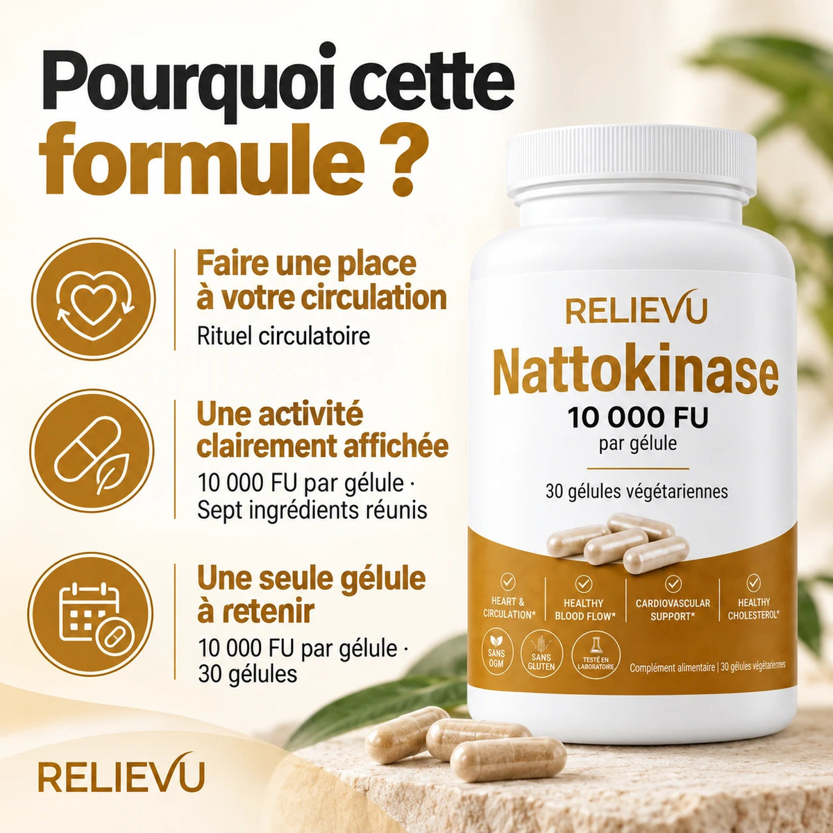 Nattokinase 10 000 FU Complexe 7 En 1 — Pourquoi choisir cette formule
