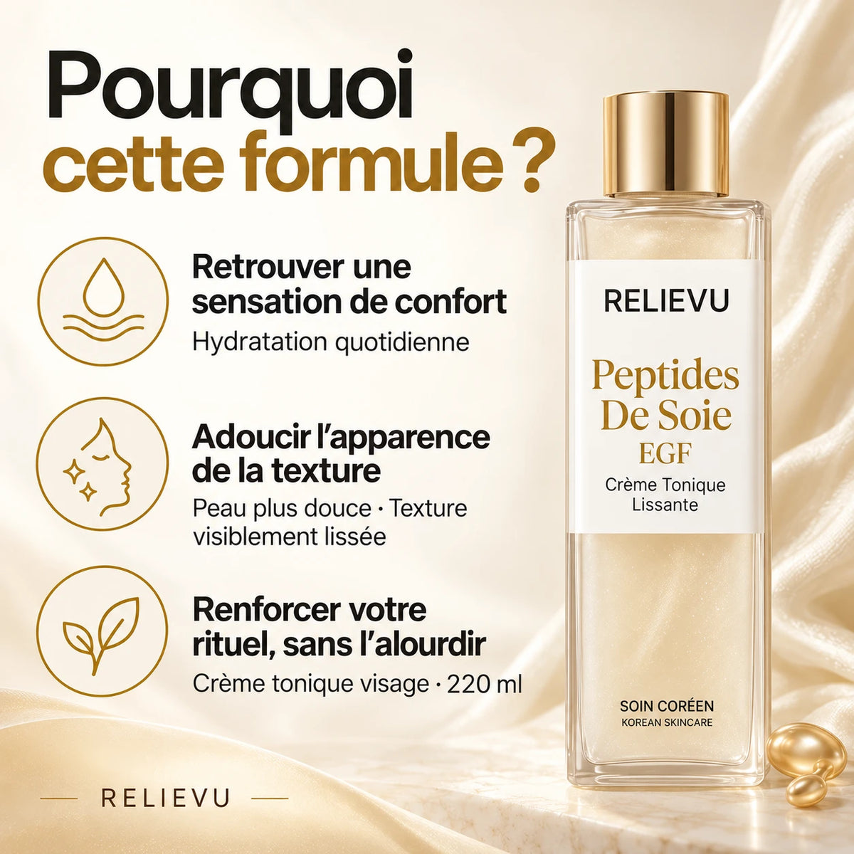 Peptides De Soie Et EGF — Pourquoi choisir cette formule