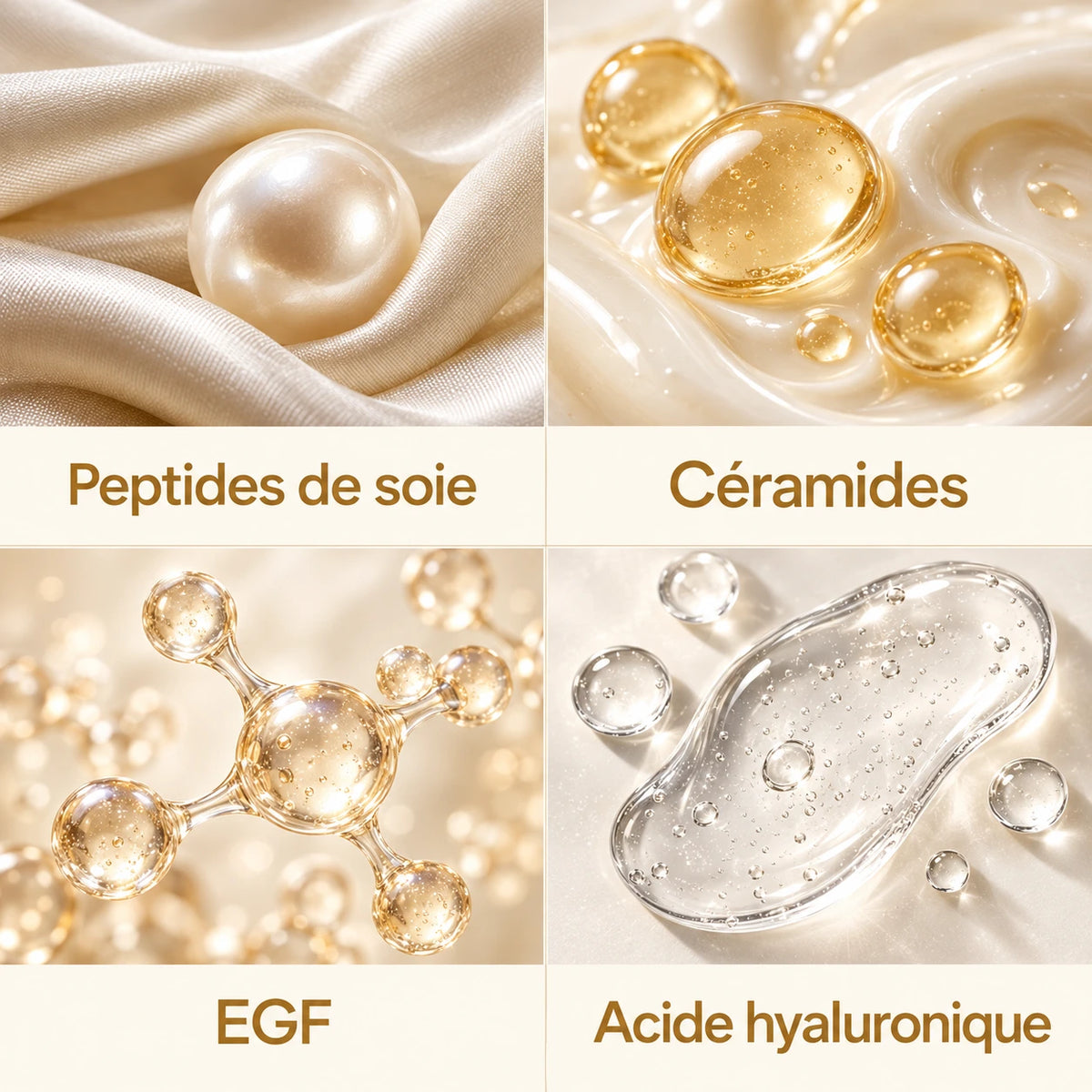Peptides De Soie Et EGF — Les ingrédients à découvrir