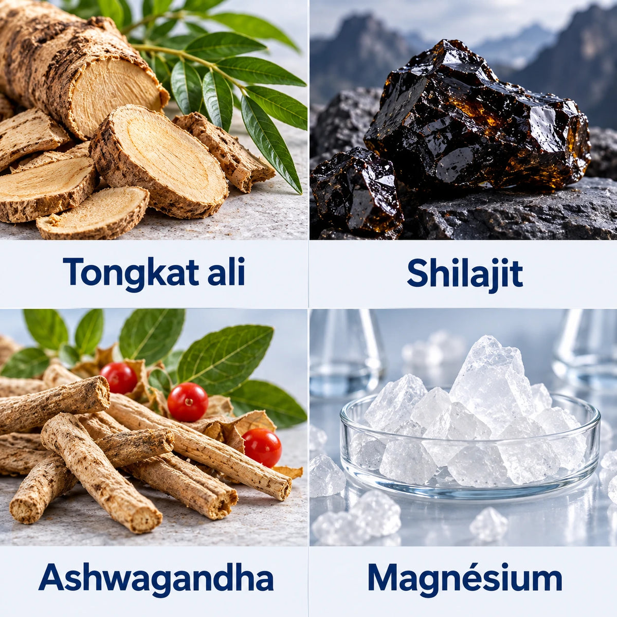 Complexe Tongkat Ali Et Shilajit — Les ingrédients à découvrir
