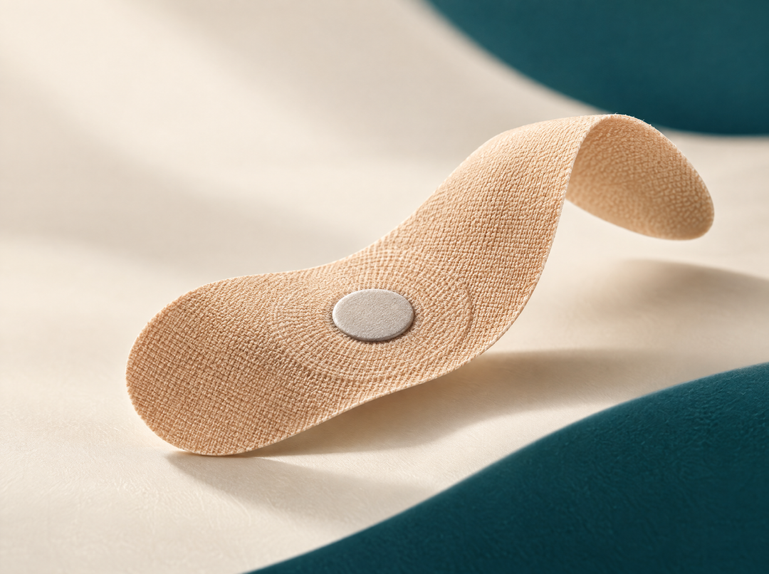 Patch Pro pour les doigts — Support souple, composition abstraite.
