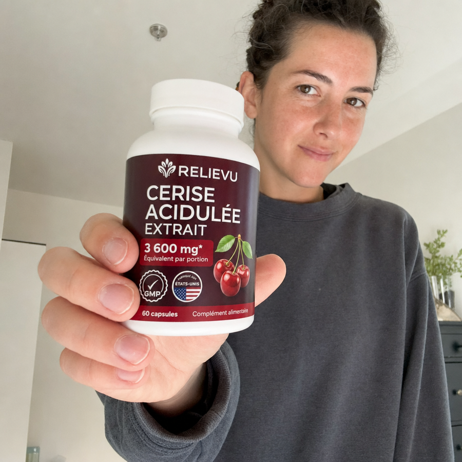 Pot Relievu 60 gélules végétales sur fond olive et crème