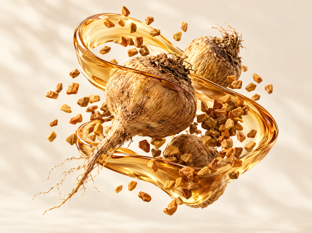 Maca, Fenugrec, Ashwagandha, Betterave Et L-Arginine — illustration : Maca & fenugrec