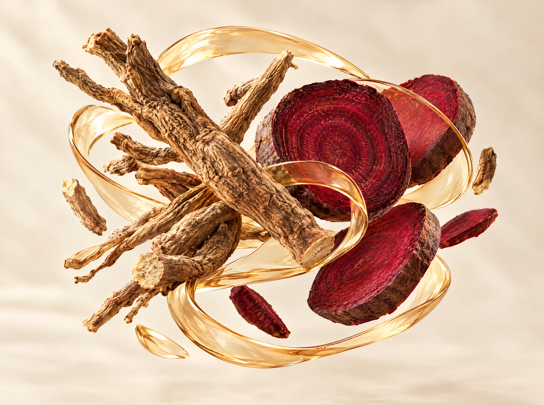 Maca, Fenugrec, Ashwagandha, Betterave Et L-Arginine — illustration : Ashwagandha & betterave