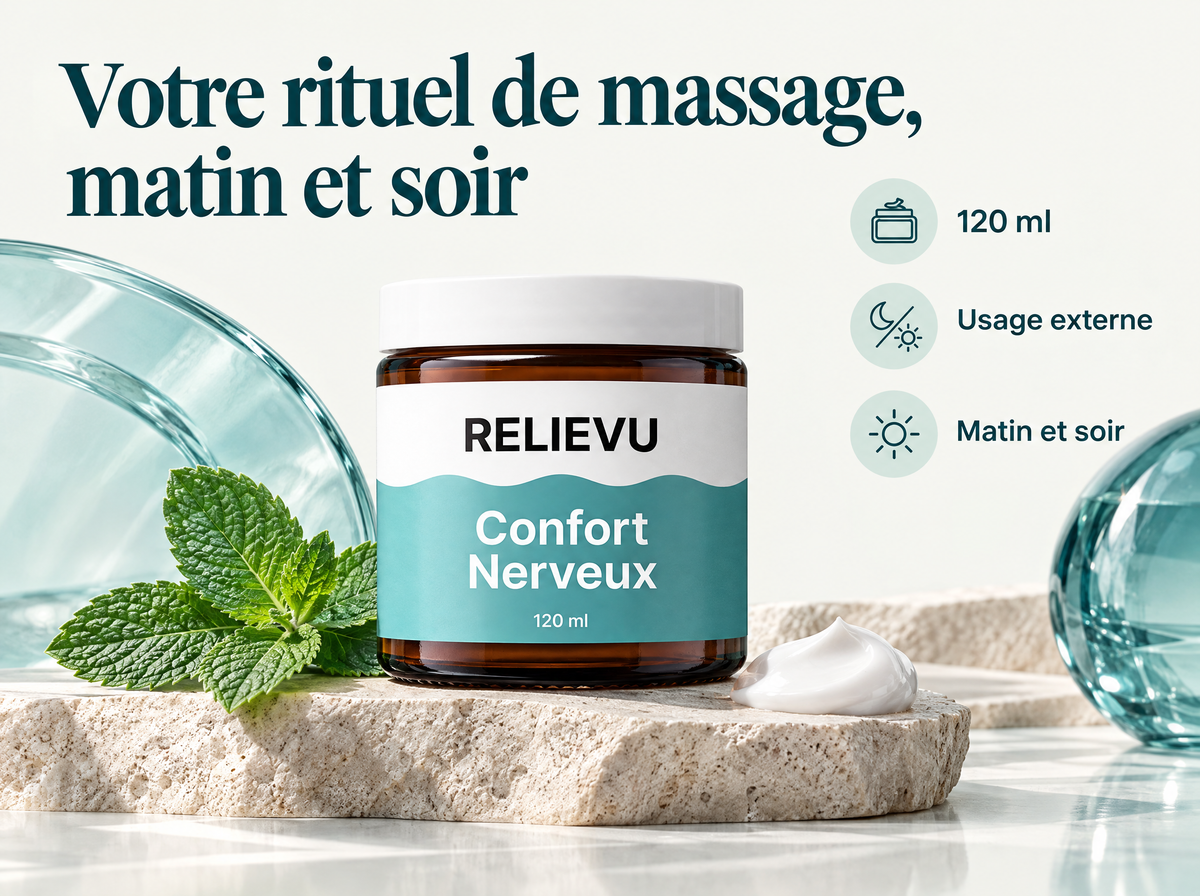 Crème Menthol Et Magnésium — Votre rituel de massage, matin et soir ; 120 ml ; Usage externe ; Matin et soir