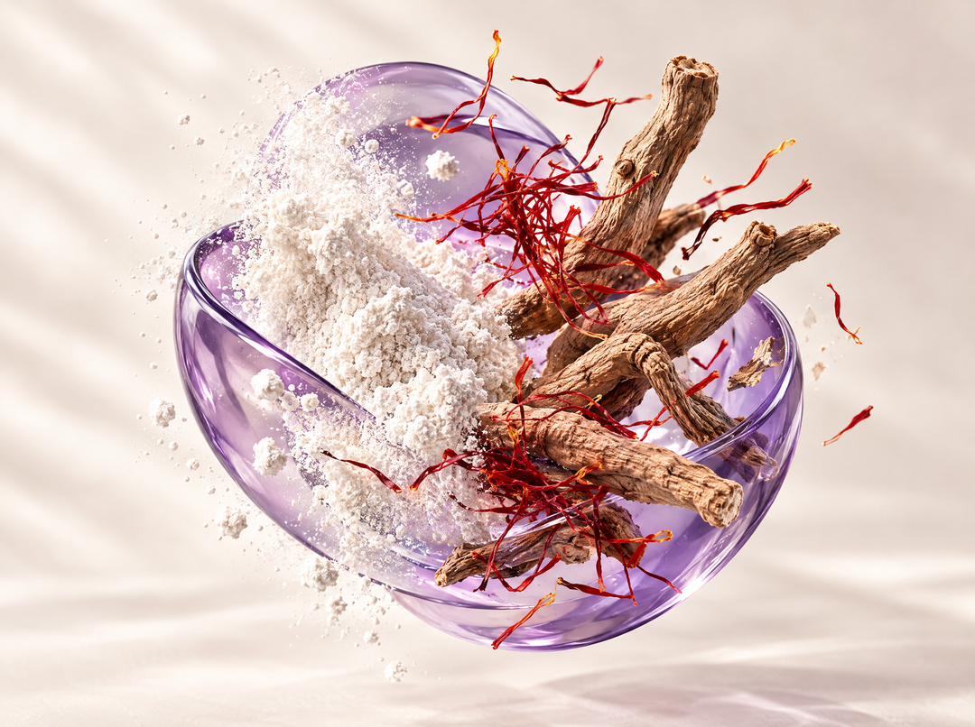 Complexe Sommeil Sans Mélatonine Au Raisin — illustration : L-théanine, ashwagandha & safran