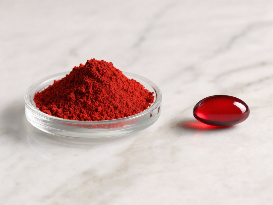 Astaxanthine synthétique vs naturelle de microalgue