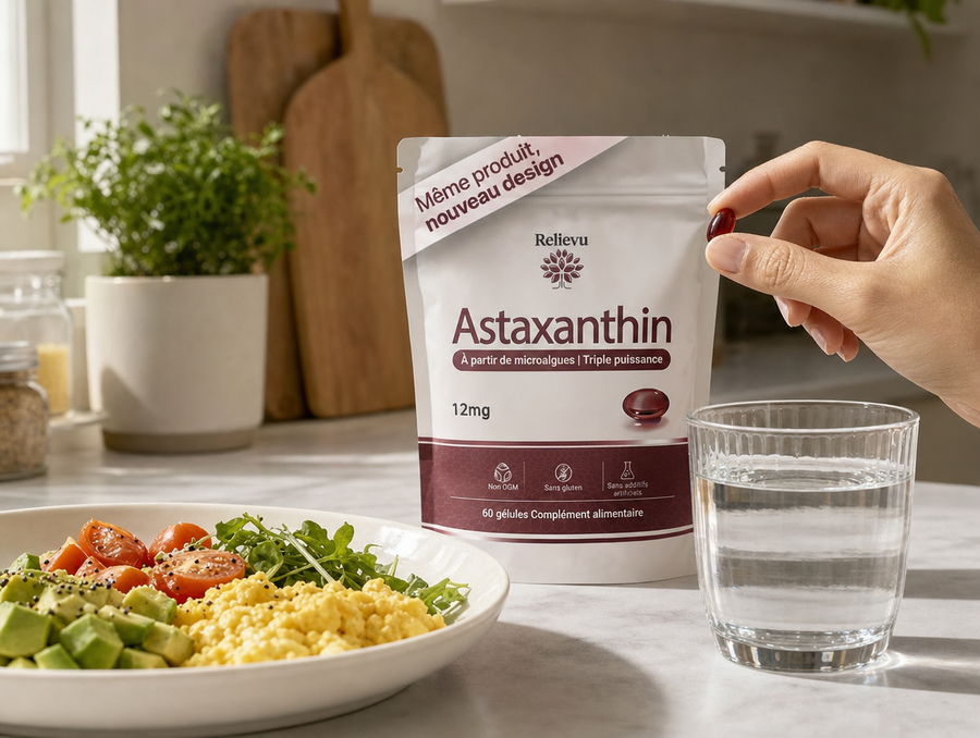 Gélule Relievu Astaxanthine au repas