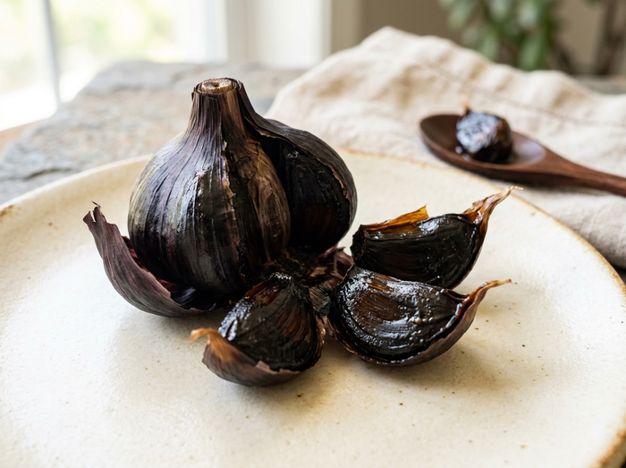 Ail noir fermenté, bulbe