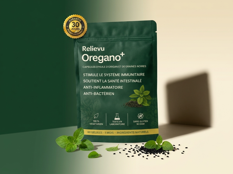 Flacon Relievu Oregano Huile d'Origan et Graines Noires
