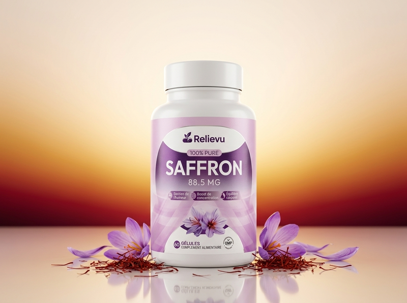 Flacon Relievu Safran, visuel produit