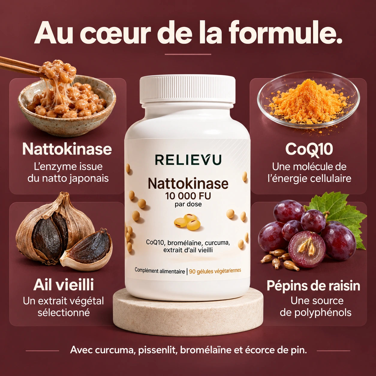 Quatre ingrédients au cœur de la formule